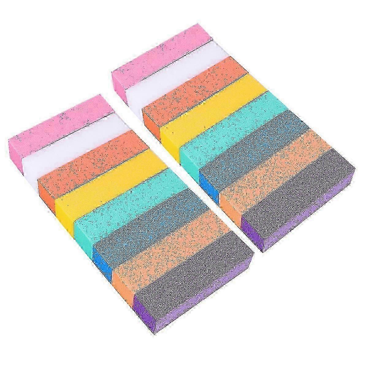 16 Pcs Professional Nail Buffer Blocks for Shine, Sanding & Polishing - 9.5x2.5cm