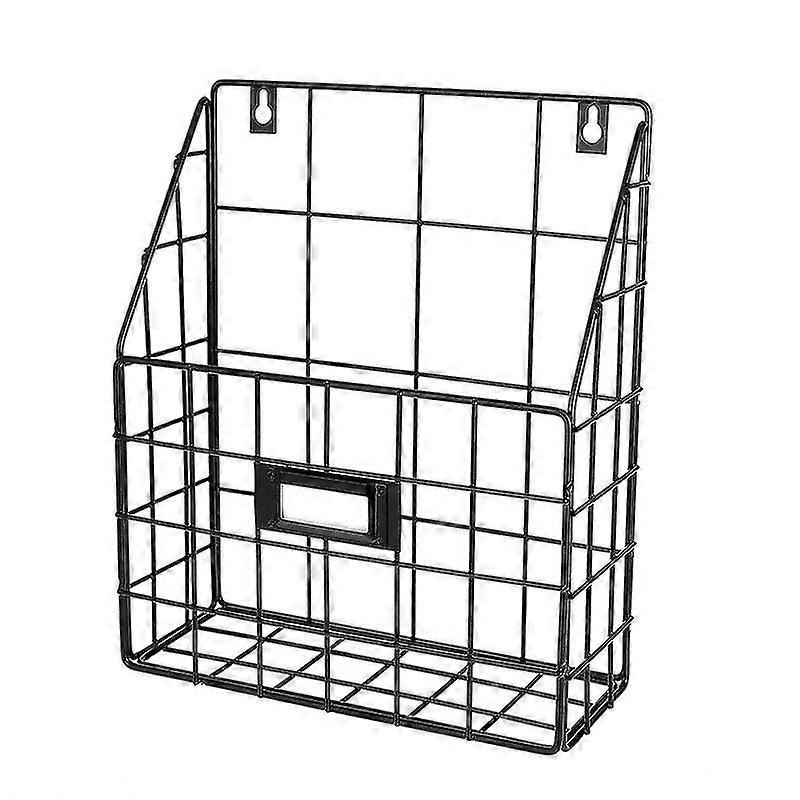 Wire Mail Basket - Wall Mounted Hanging Folder/document Organizer - Economic & Easy To Install Tray