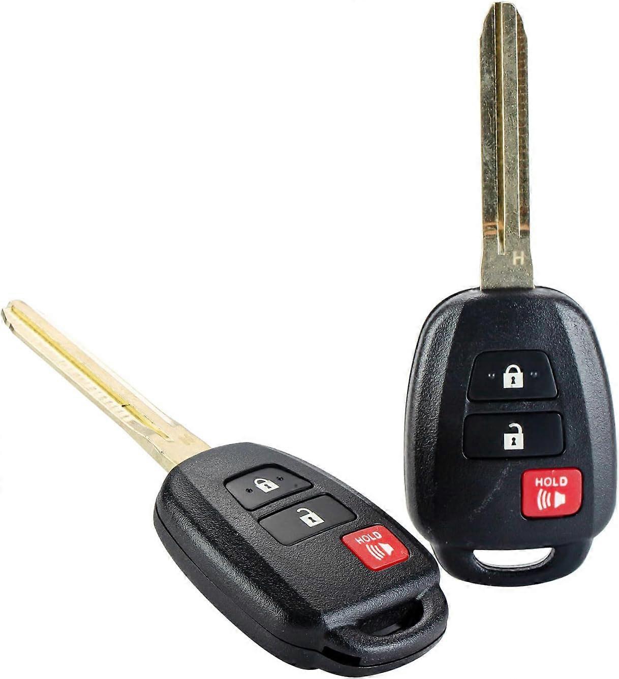 3 BTN Keyless Entry Remote Car Key Replacement for 2013-2015 Toyota Rav4 2014-2016 Prius C V H Chip HYQ12BEL (2)