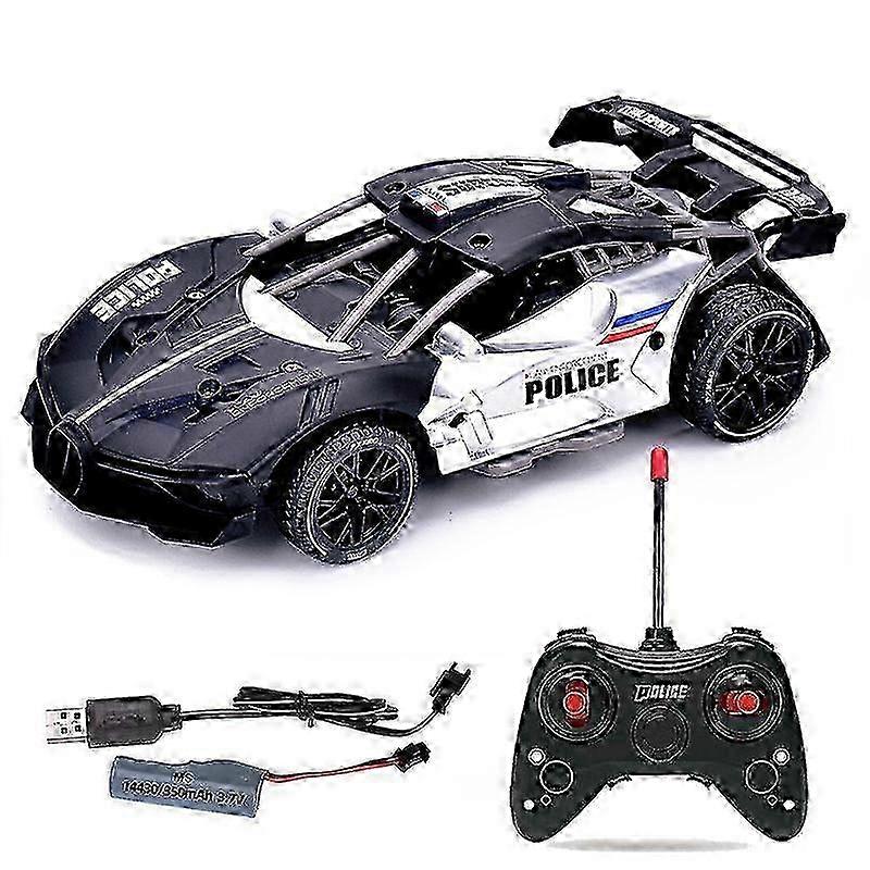 1:20 Scale Alloy Remote Control Car - 4-Channel Rechargeable RC Racing Model for Boys