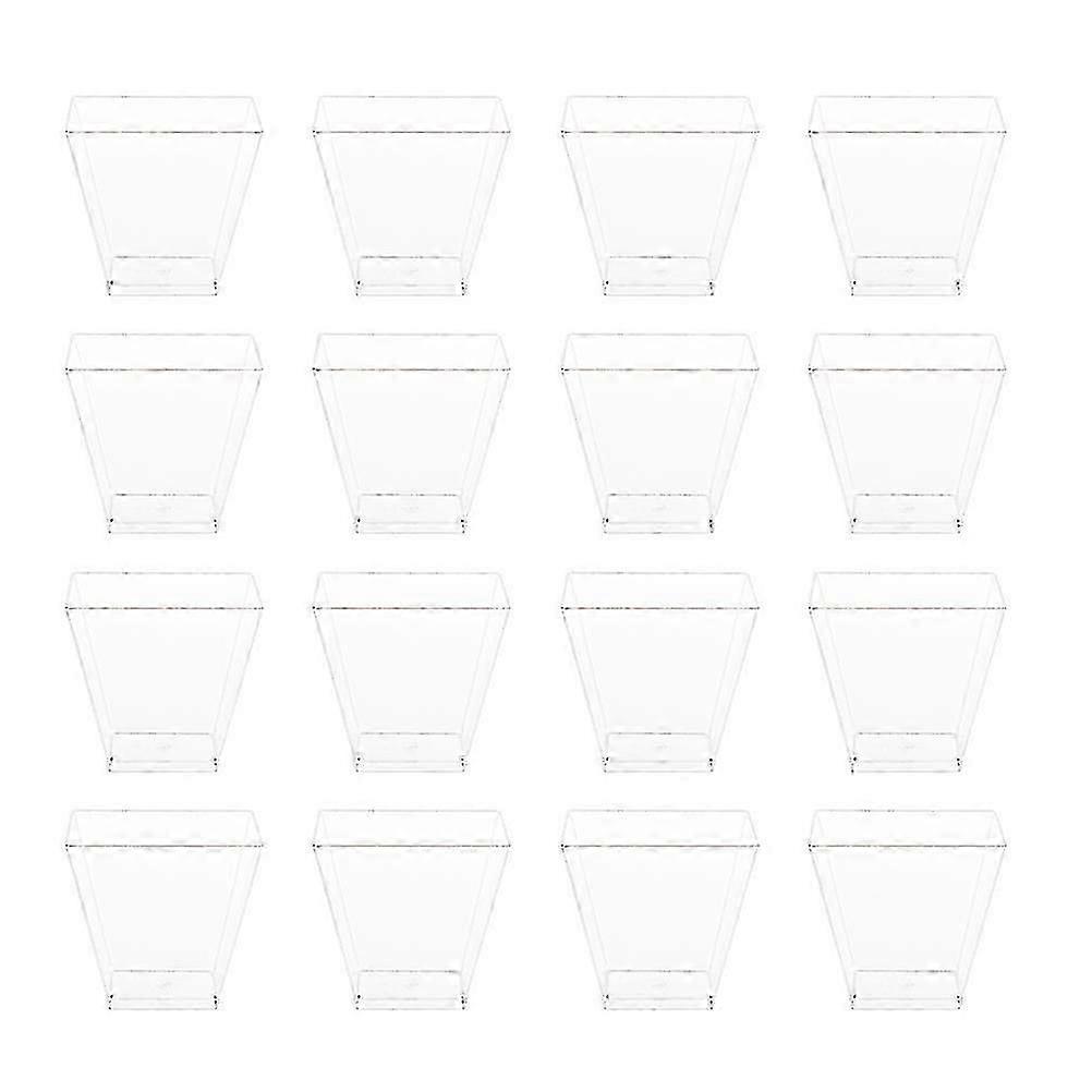 25 Pcs Clear Container Lid Tasting Cup Dessert Bowls Takeout Food Container Favor Jars hwy SH