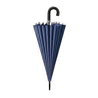 24-Bone Long Handle Windproof Umbrella All-Weather Rain ParasolCOLOR:deep blue