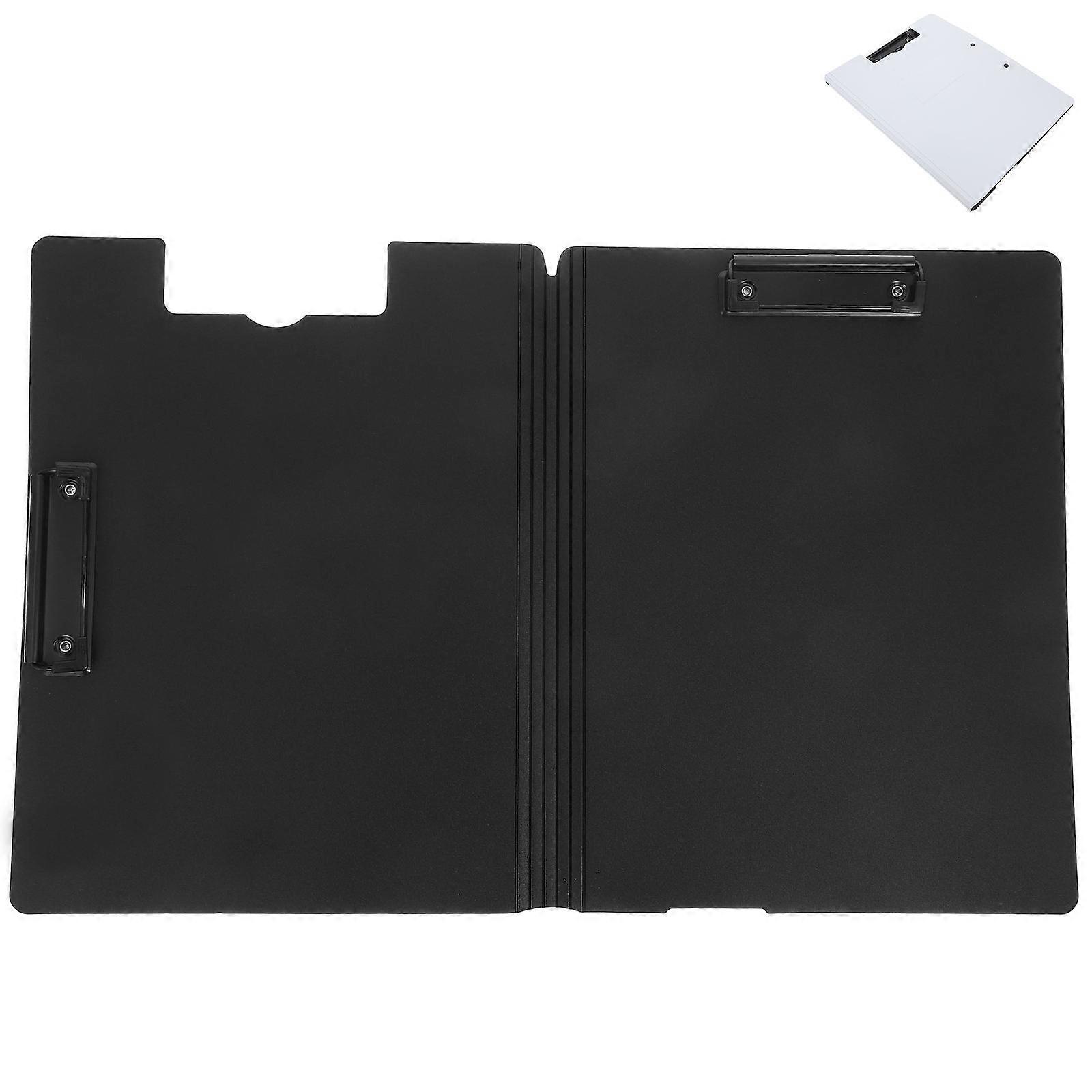 Office File Folder Foldable Clipboard with Dual Clip Design