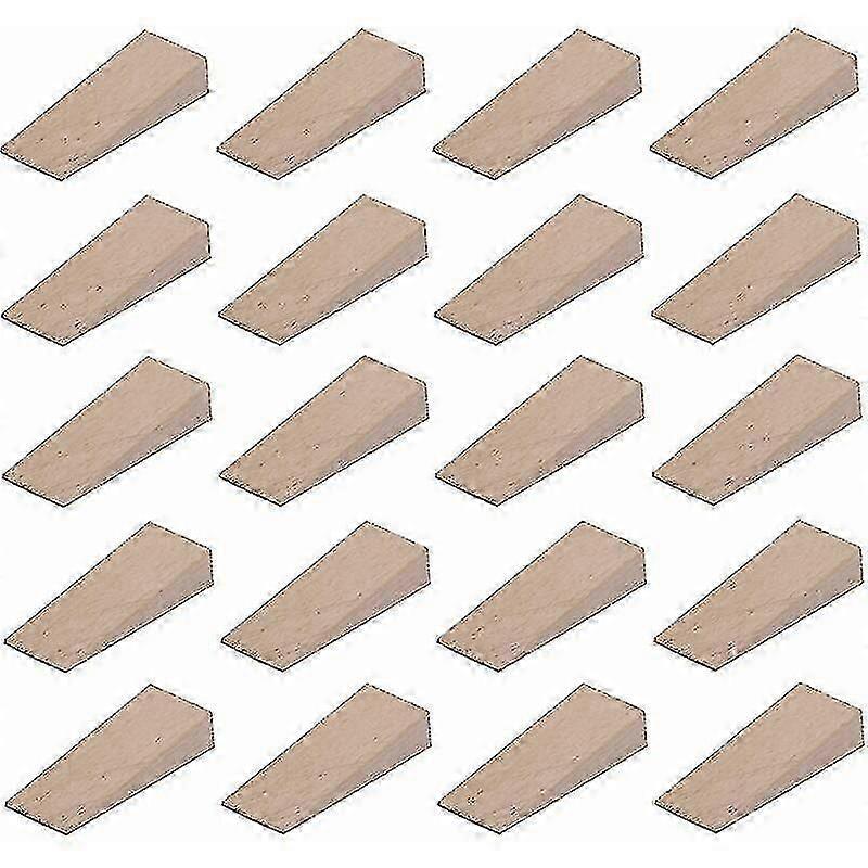 20x إسفين خشبي عالمي 55 مم × 20 مم × 6 مم