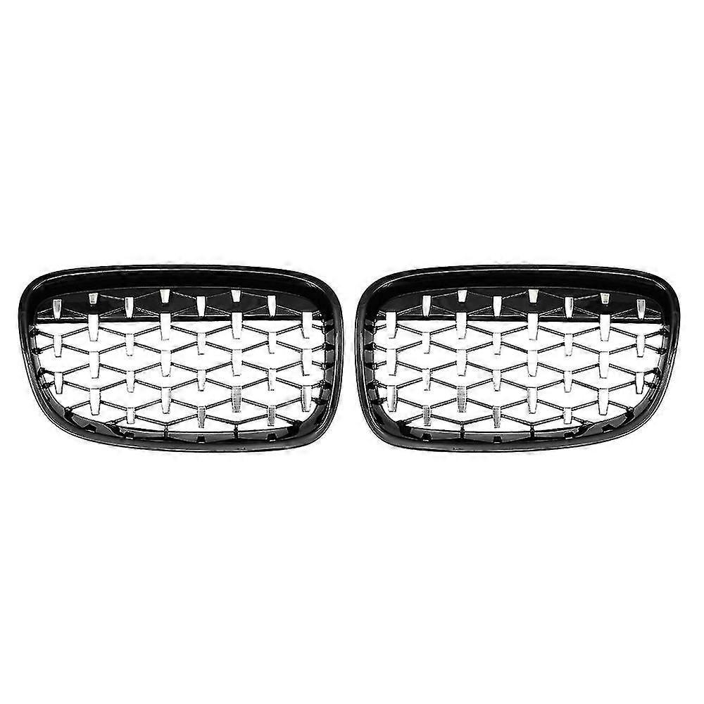 Quality Pair Front Kidney Diamond Meteor Style Grille Grills for - 1 Series F20 2010-2014 Racing Grills Chr