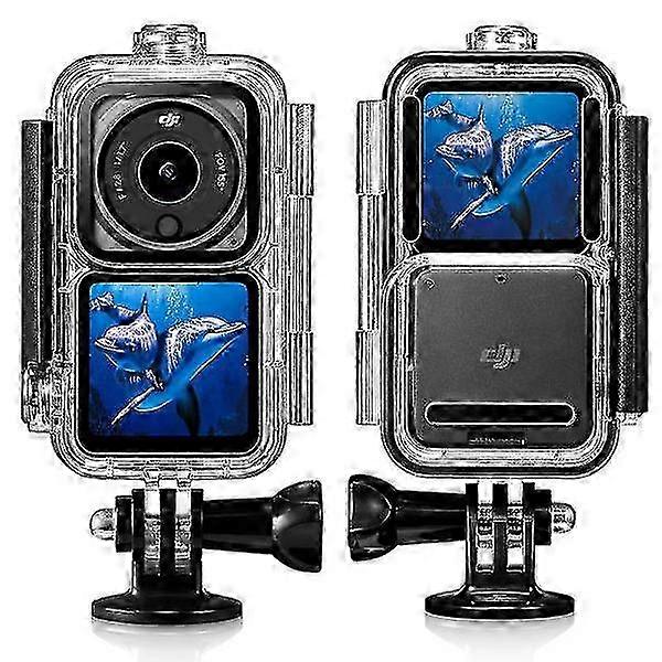 60m Waterproof Camera Housing Protective Diving Shell for DJI Action 2 (3 Version Universal)