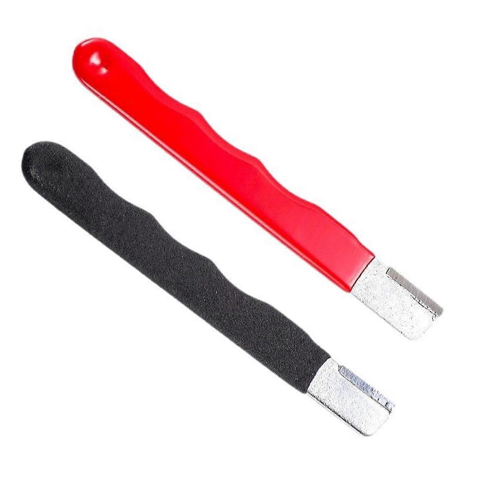 2Pcs Garden Tool Cutter Sharpener For Sharpening Lawn Mower Cutter Garden Pruners Machetes Hedge Shears Scissors Multicolor