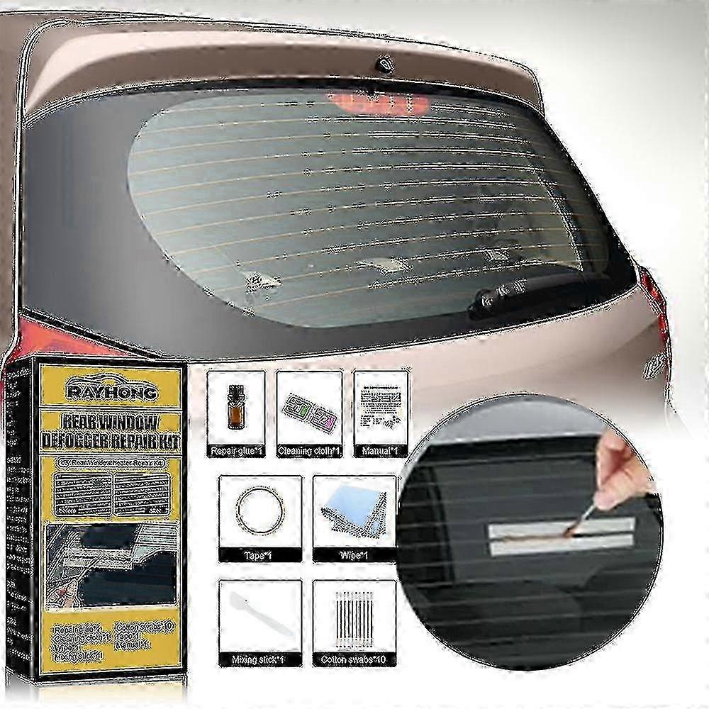 Diy Car Rear Window Defogger Repair Kit Scratched Broken Defroster Heater Grid_Feb