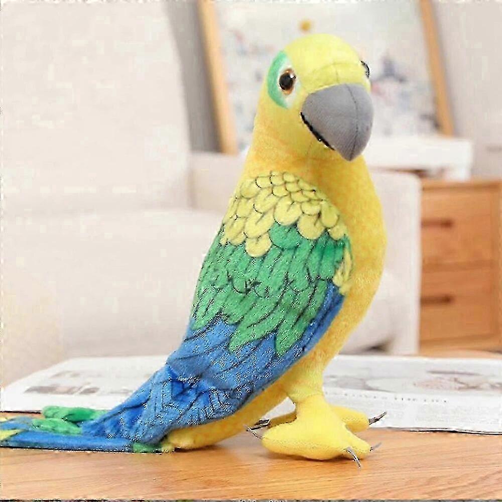Color Simulation Parrot Zoo Bird Plush Stuffed Toys 2025
