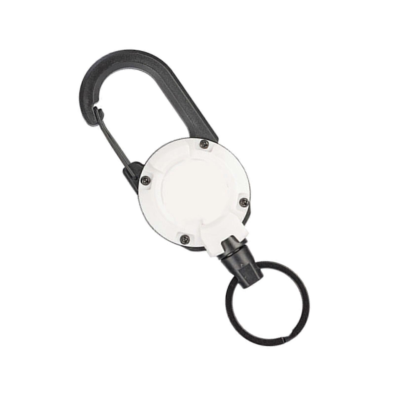 Secure Shockproof Case for Air Label with Keychains Carabiner Portable Accessory for Climbing and Traveling Use Items  White