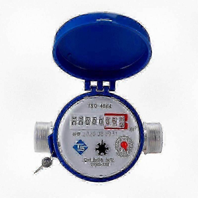 15mm 1/2 Inch Smart Water Meter Mechanical Rotor Type for Cold Water Usage, Compatible with Various Systems TS-S300E