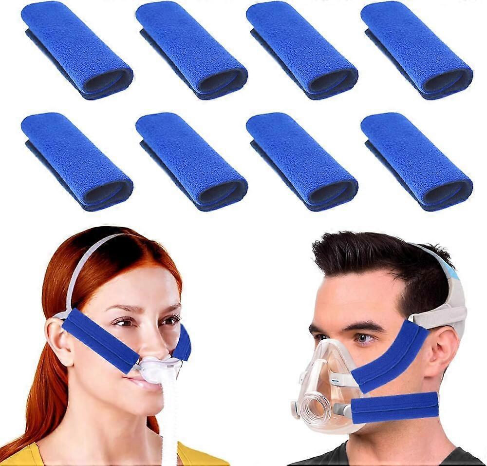 8 Pack Compatible with Cpap Headgear Strap Covers, Universal And Reusable Cpap Strap Covers, Soft-fleece Strap Pads, Reduce Red Marks &amp; Skin Irri