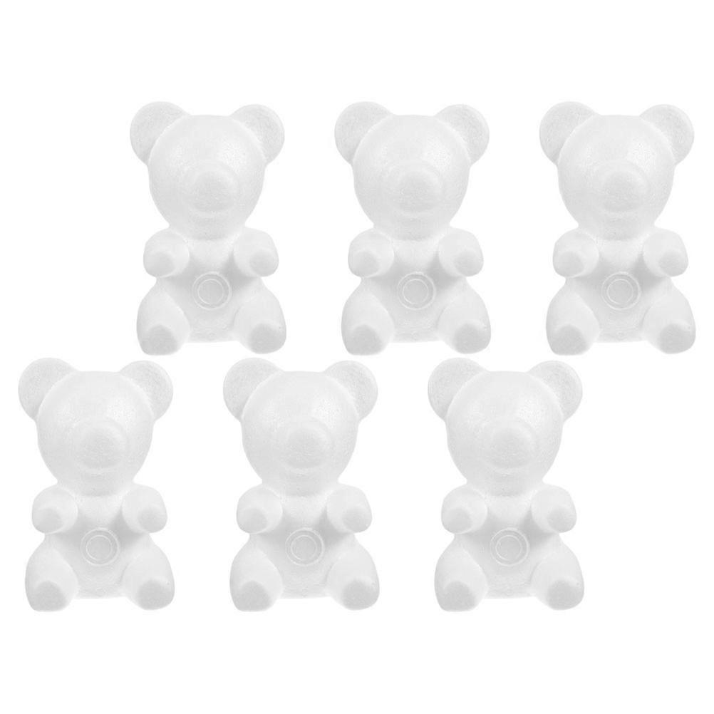 White Foam Bears For Diy Craft Projects Ideal For Valentines Day And Decoration Crafted In Bear Shape