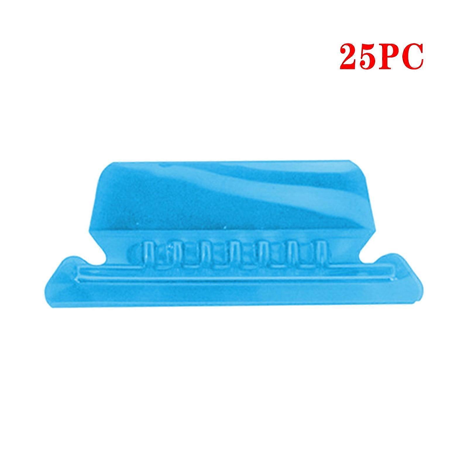 Winysin25 Hanging Folder Labels & Inserts, Color Label Index Clip for Quick Org. compatible with Plastic Hanging Files, Easy to Read, Blue