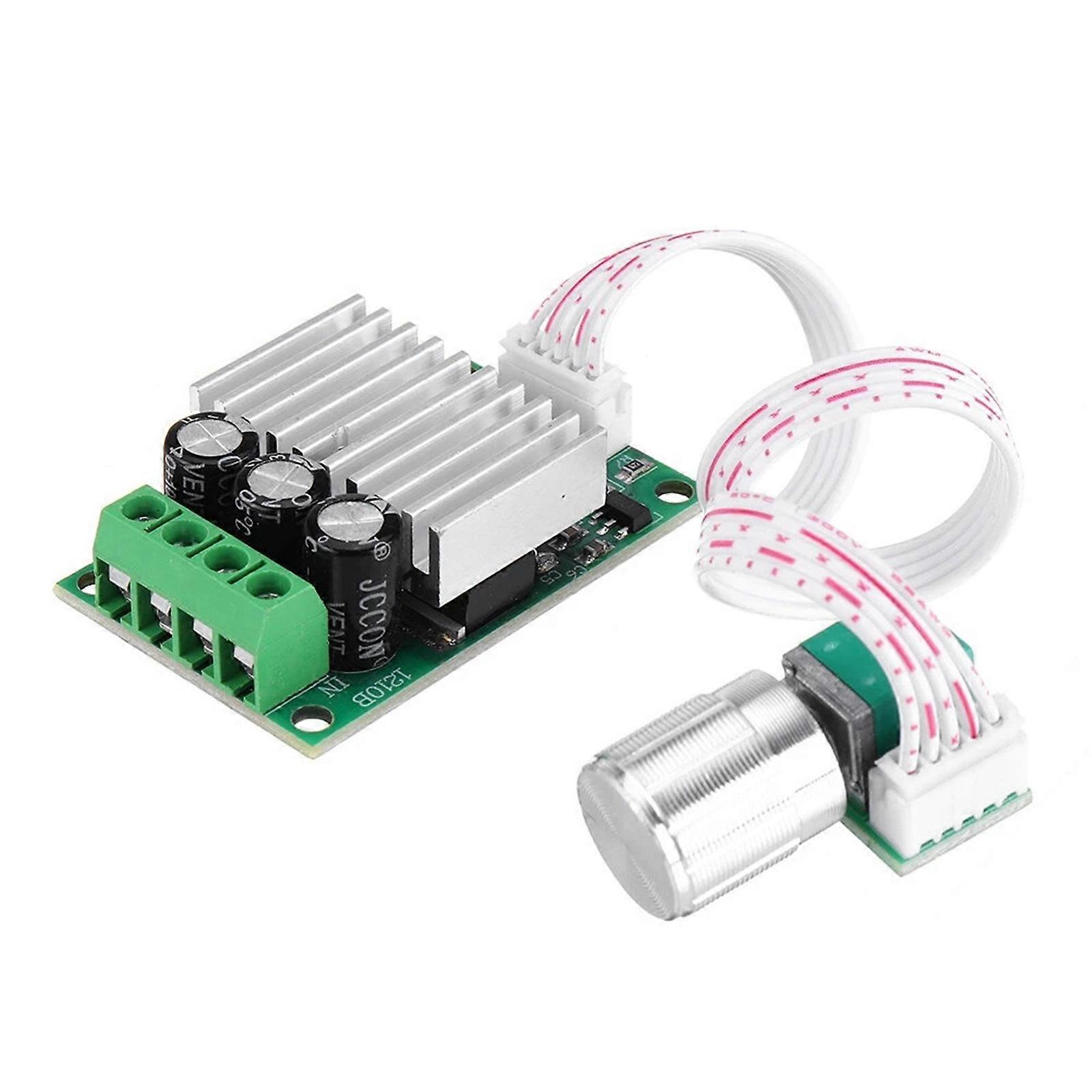 PWM Motor Speed Controllers Direct Current DC12V-30V 10A Adjustable Driver Switches with SpeedControl Knob Multicolor