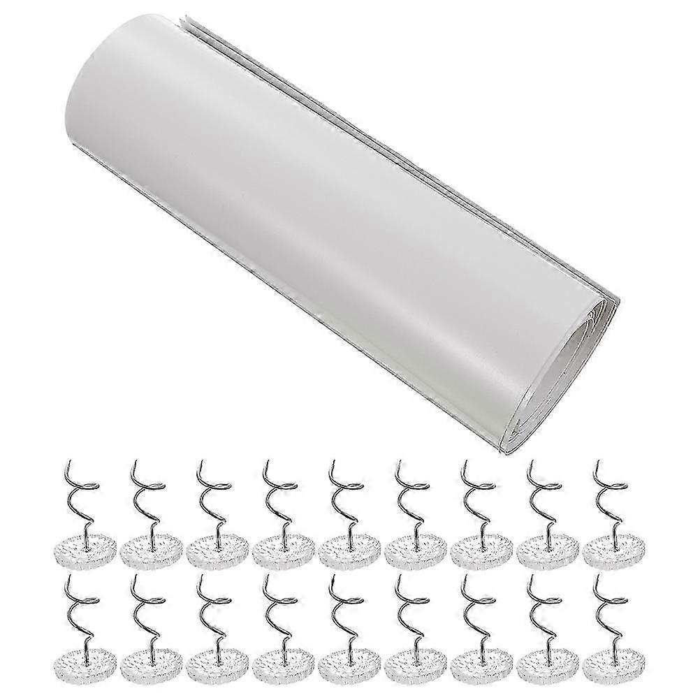 6 Sheets Clear Pet Cat Scratch Furniture Protector Cat Self-adhesive Couch Protector with Nails