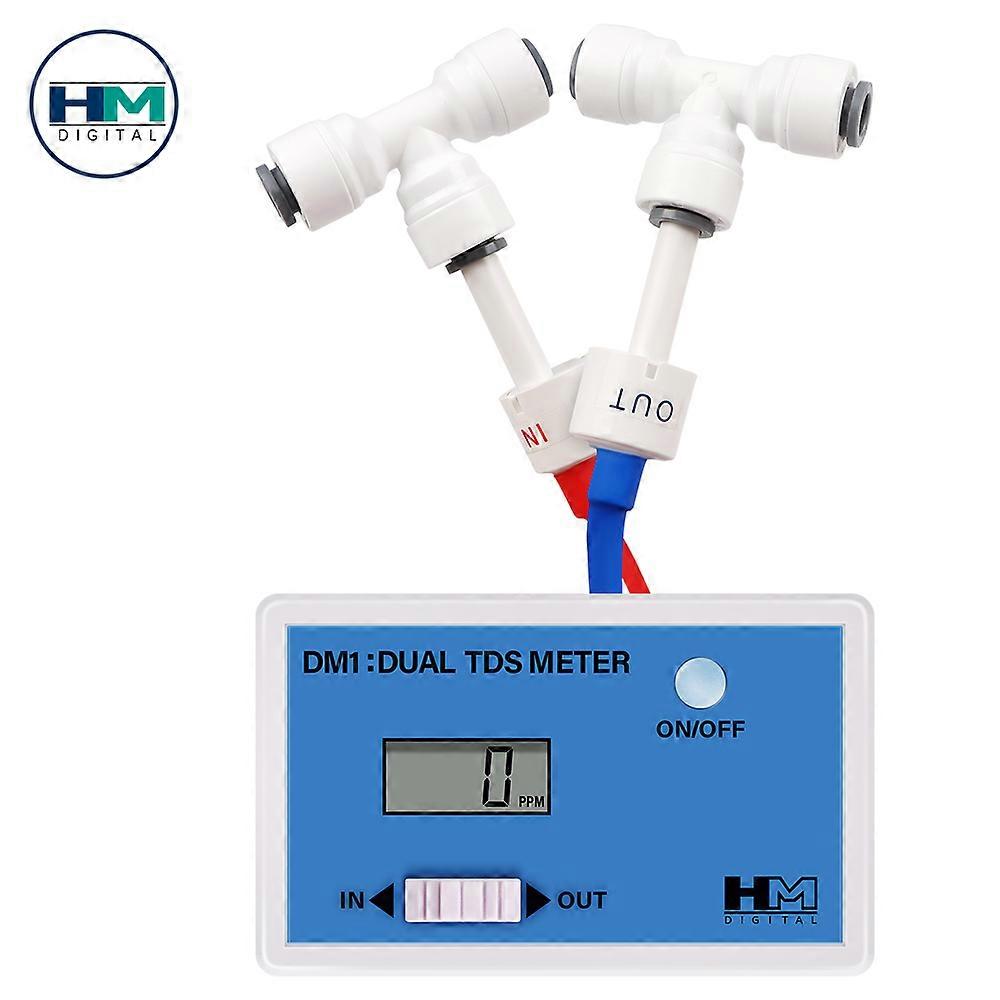Digital Water Quality Tester Dual Probe Online TDS Detector Input/Output Water Quality Monitor for Tap Water Fish Tank