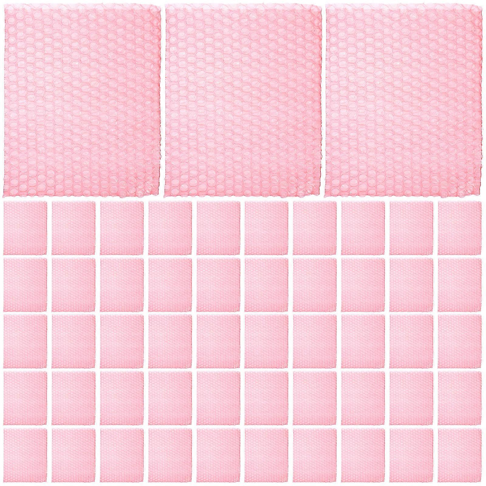 Red Pe Bubble Pouch Packing Function 100Pcs Shockproof Mailing Pouches