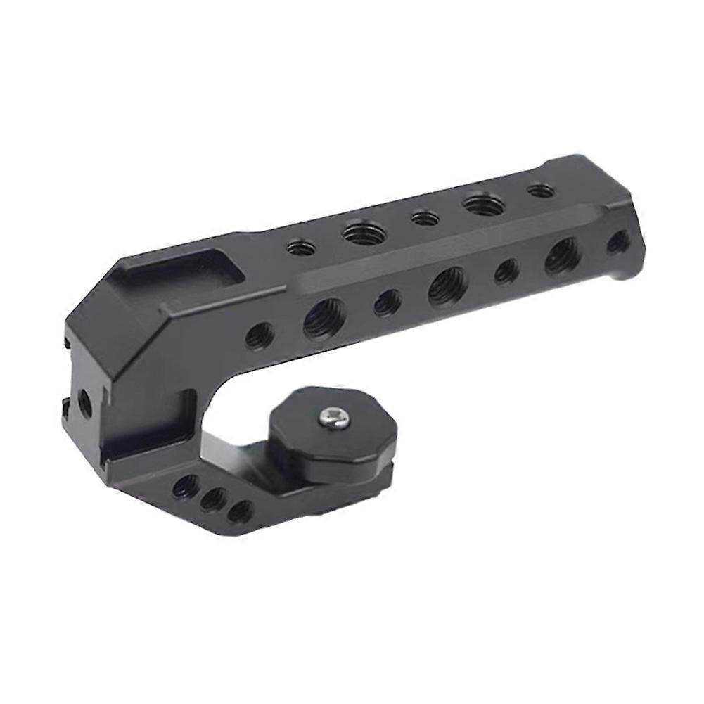 Universal DSLR Camera Rig Top Handle Three Cold Shoe Adapter Mount
