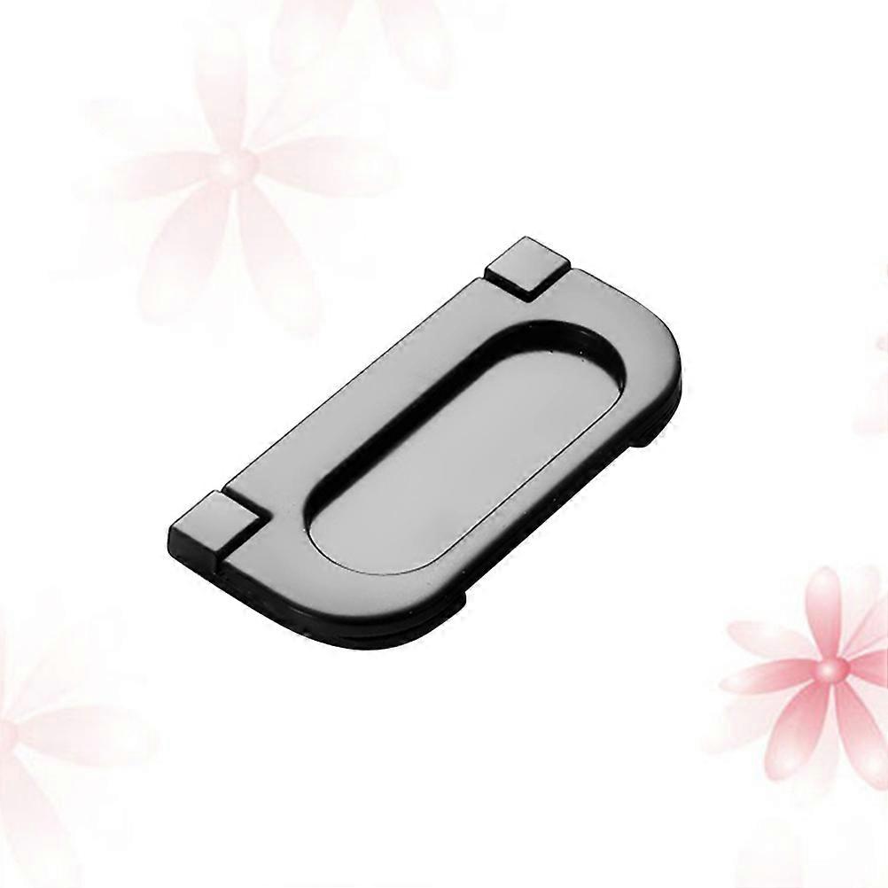 モダンなシンプルな引き出しハンドルキャビネットワードローブ引き出し用のシンプルな実用的な家具ハンドル(13-黒の凹型ハンドル)