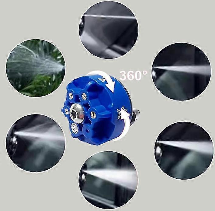 Stainless Steel Multi-function Power Washer Spray Nozzle,6 in 1 Quick Change