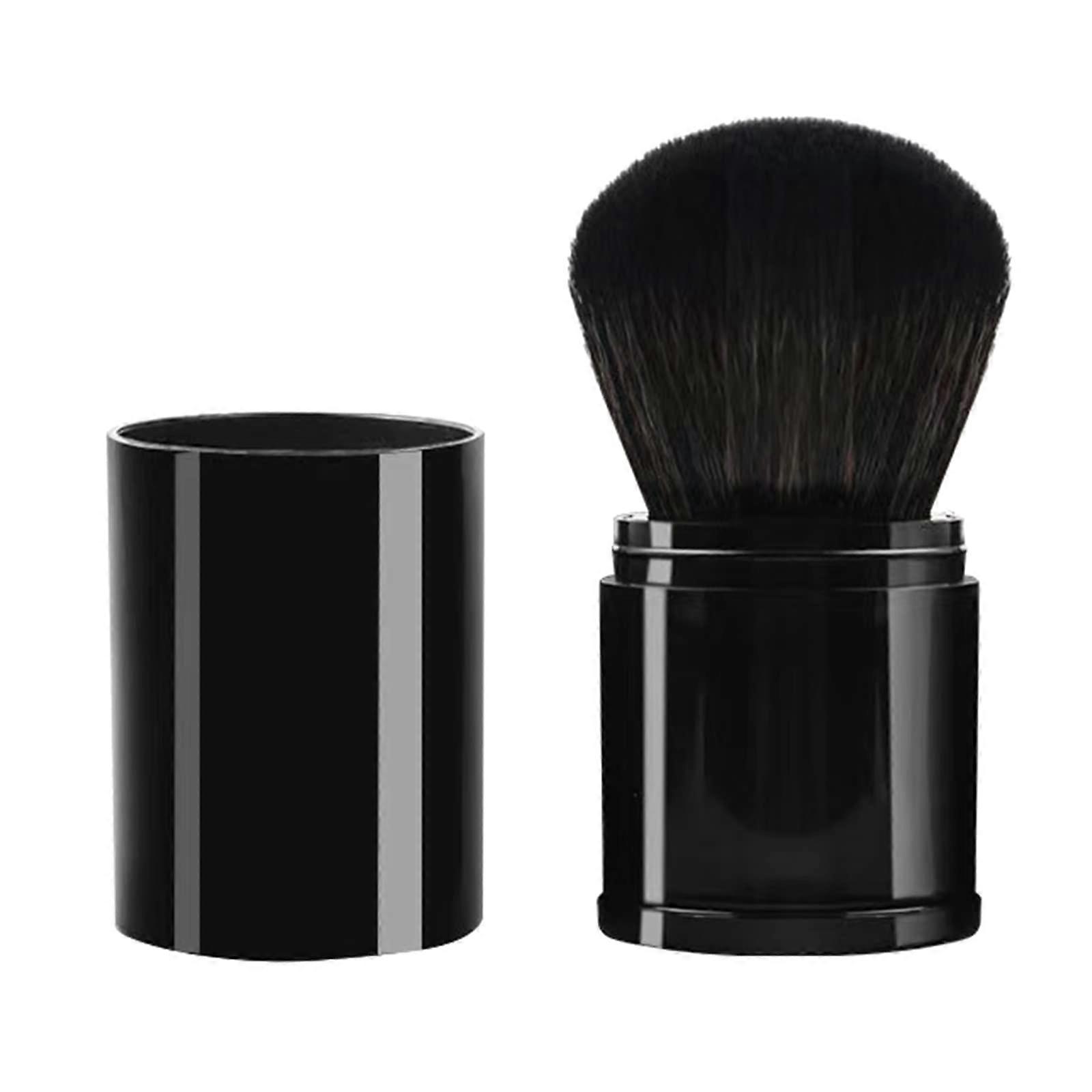 Retractable Makeup Brush with UltraSoft Synthetic Bristles for Flawless Powder Coverage TravelFriendly