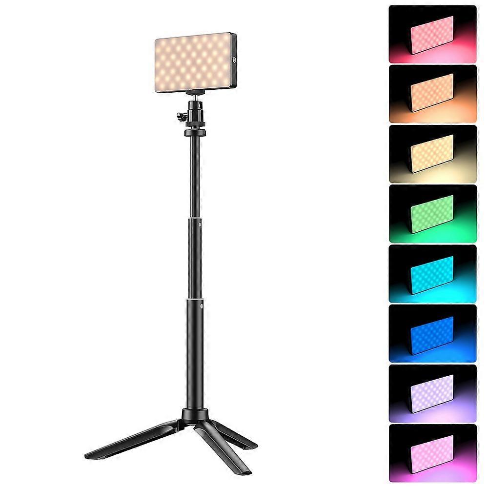 APEXEL APL-FL07 Photography RGB Colorful LED Light Portable Pocket Fill Light with 1/4 Screw Camera Lighting Kit for Video Confere