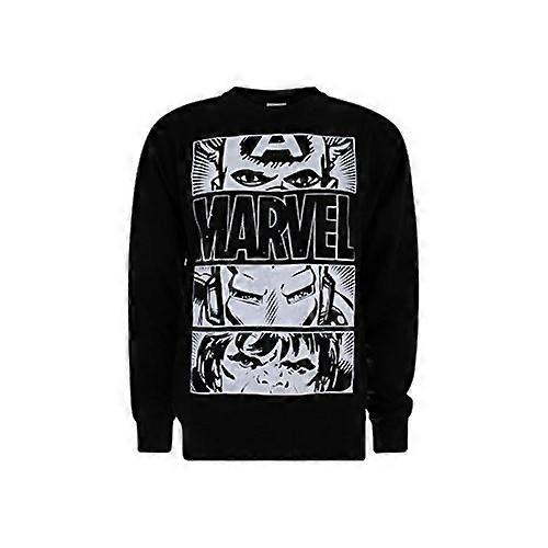 Marvel Mens Hero Eyes Light Sweatshirt