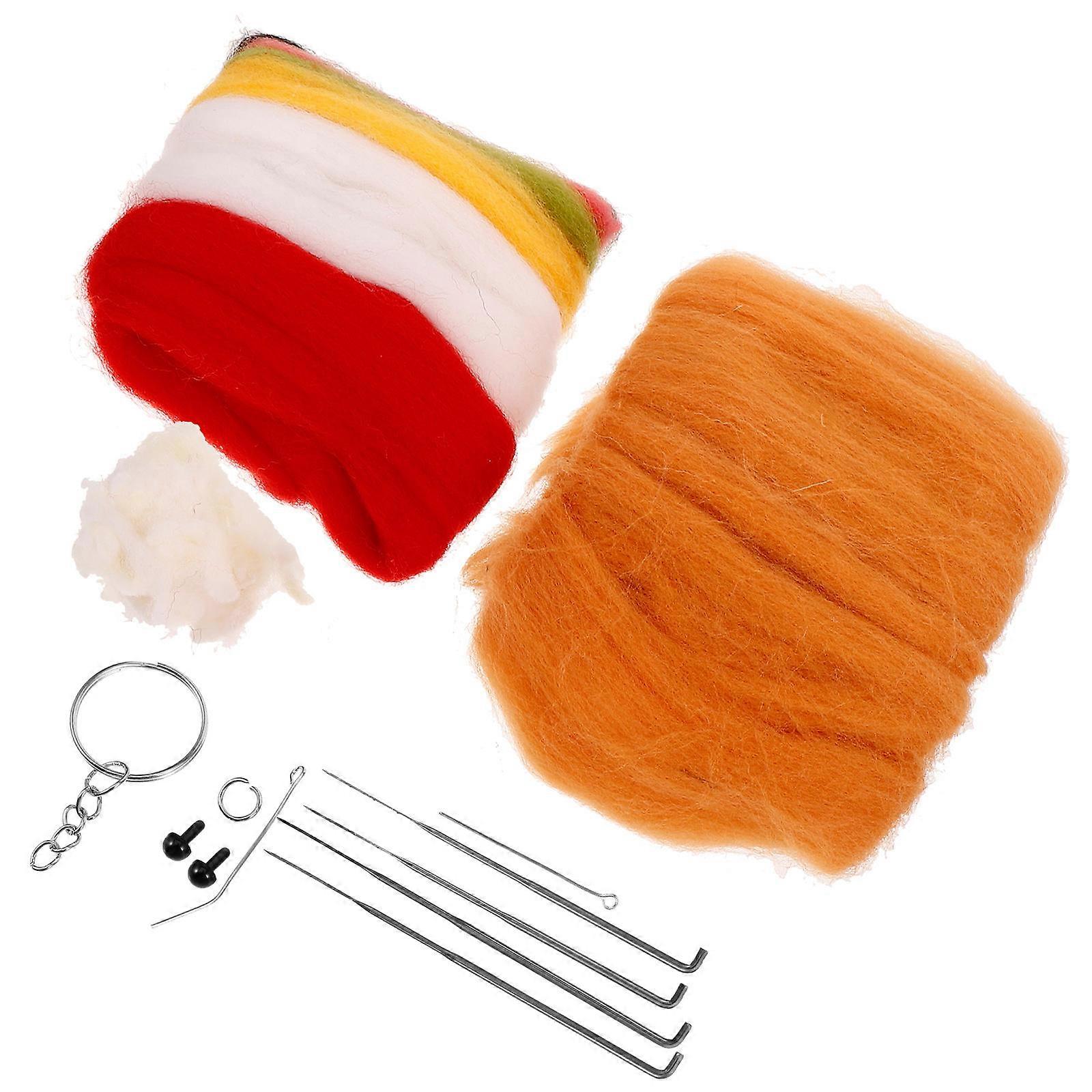 Household Felting Set with Wool Felt for DIY Needle Felting 5Sets Included