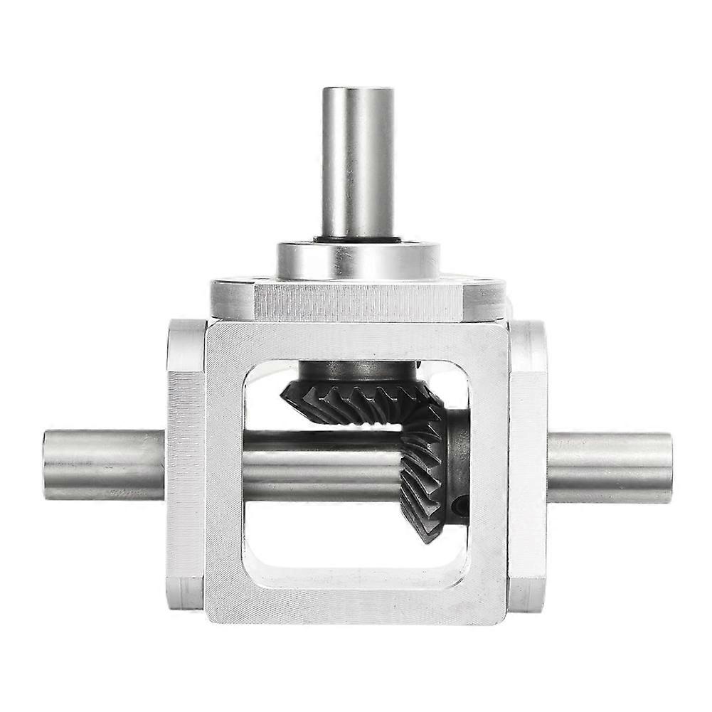 90Degree Right Angle Bevel 1:1 Forward Double Output Shaft 1 Module 20 Teeth Bevel Gear Aluminum Frame Simple DIY Module