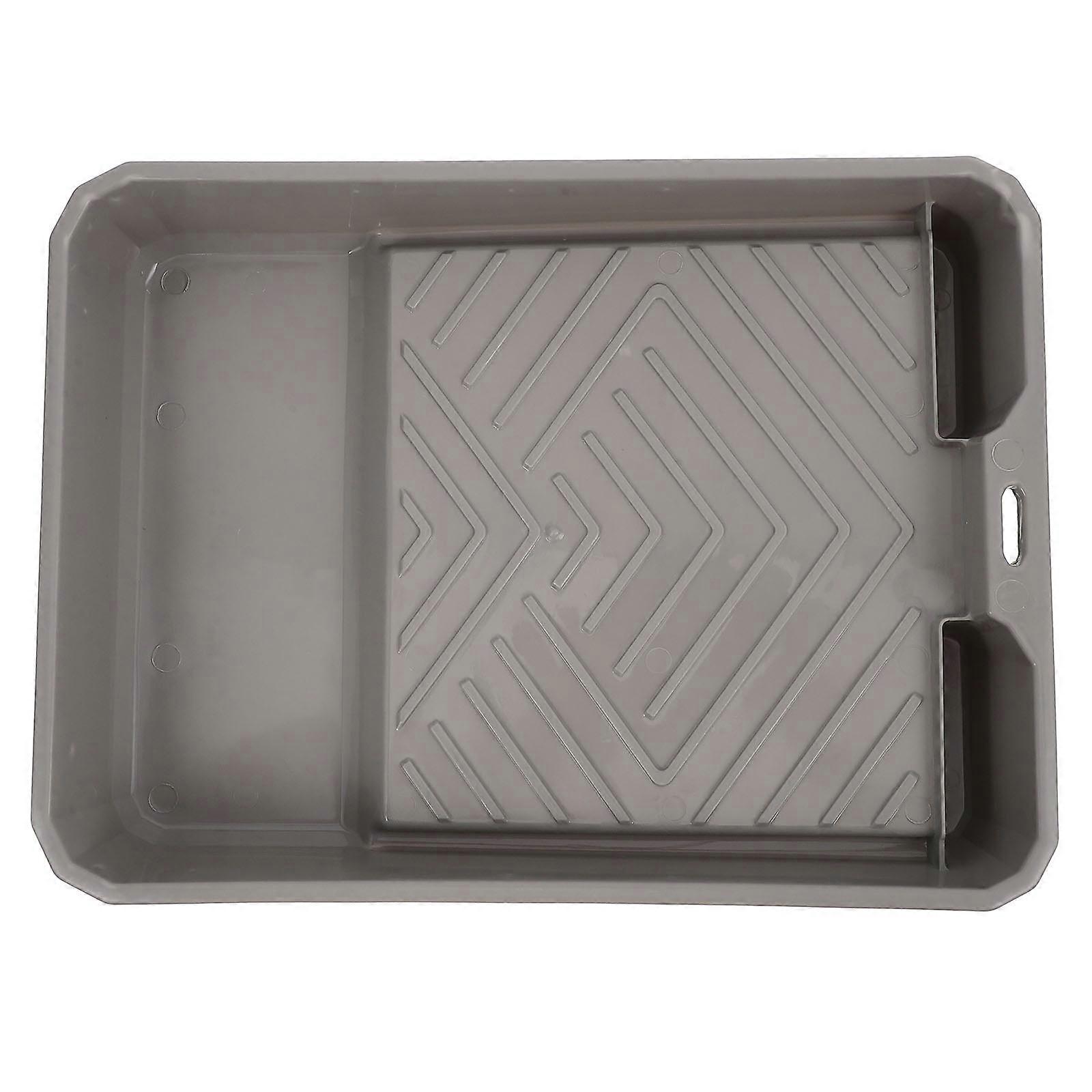 Plastic Paint Tray for Storage Lightweight Grey Durable and Efficient Home Improvement 8.5in