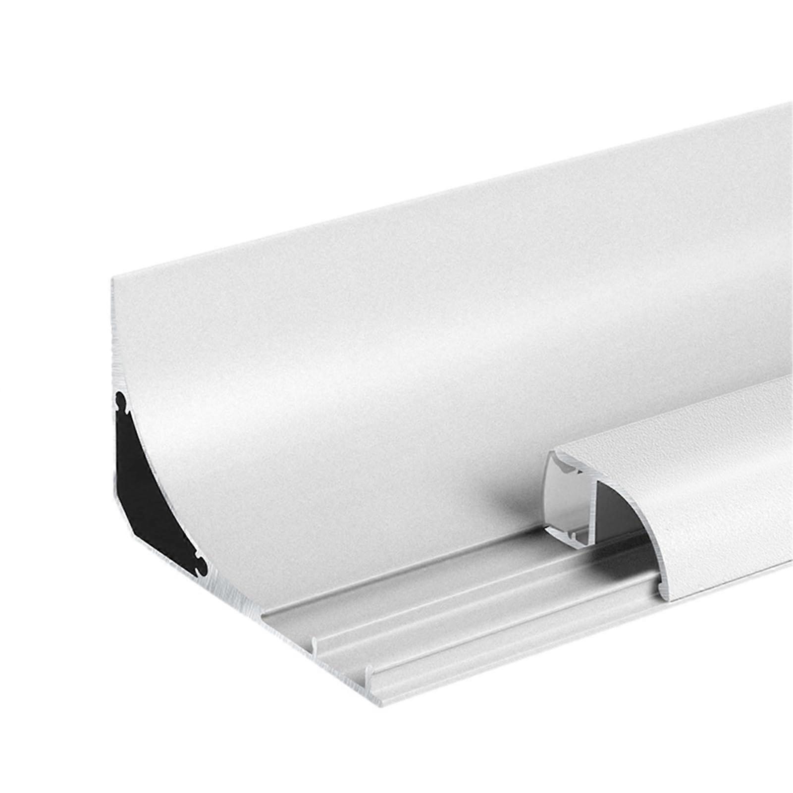 LED Light Strip Channel with Diffuser Cover, Aluminium Profile for Indirect Wall Lighting 19.7ft