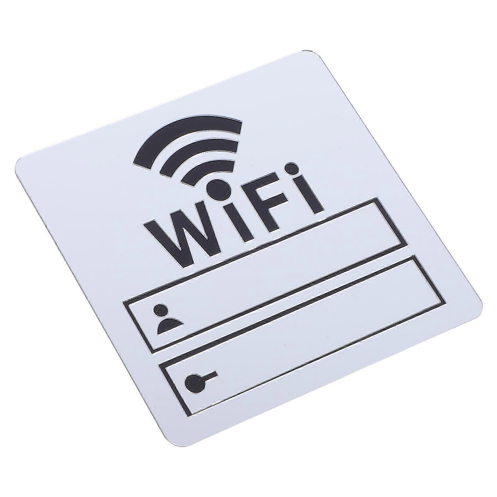 Password Mirror Wall Sticker for Salon Acrylic Sticker