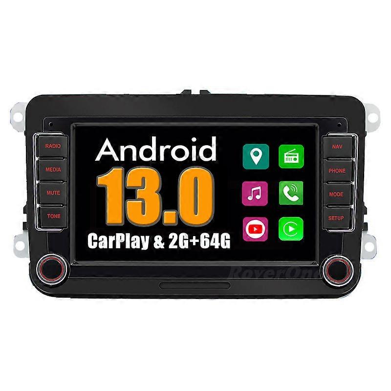 RoverOne 2G+64G Car Stereo Autoradio Bluetooth CarPlay Android Auto Radio GPS for Multivan T5 2010-2013