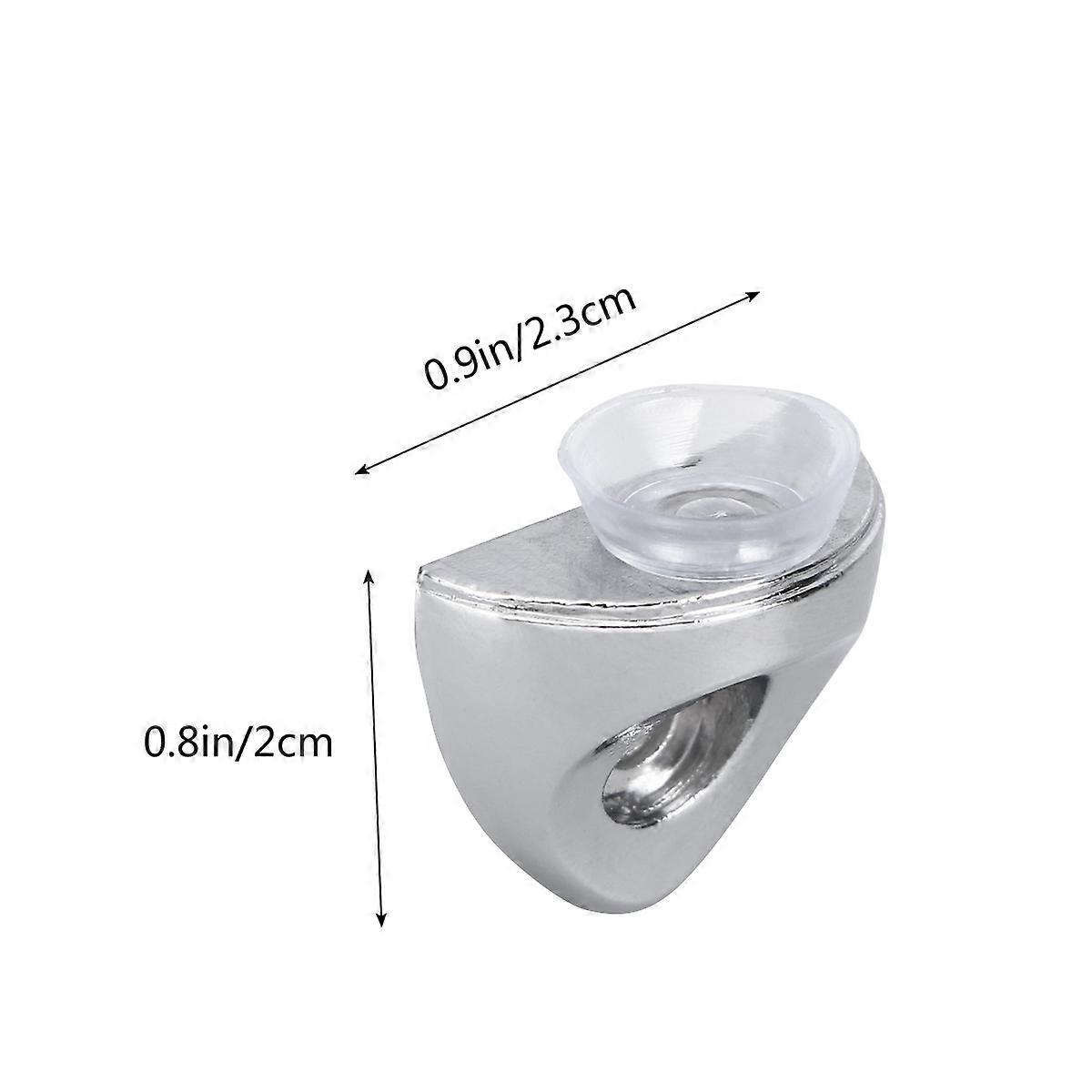 Shelving Brackets Zinc Alloy Shelf Support for Bookcase Use 20Pcs Silver