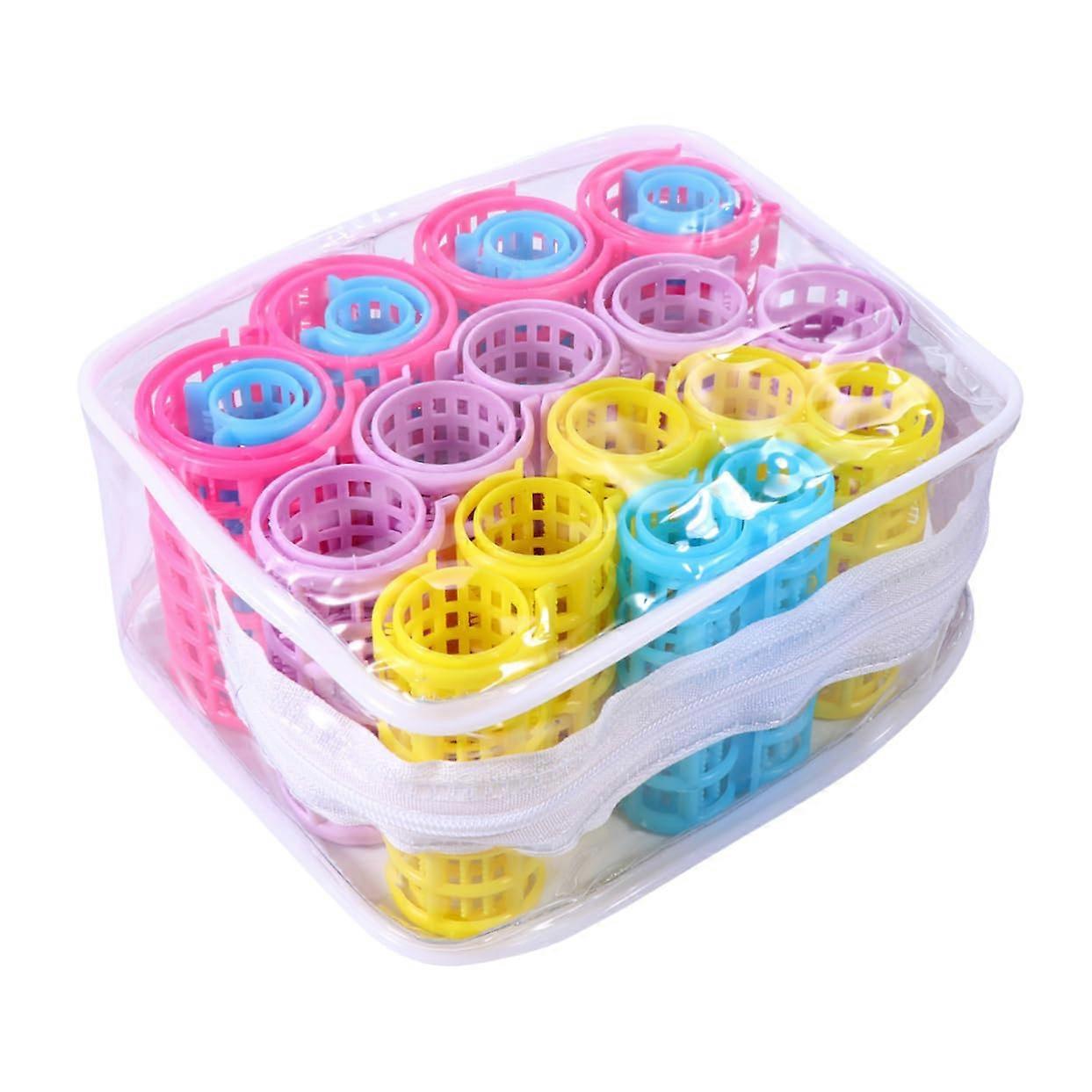 20 Pcs Multicolor Self Grip Hair Rollers Heatless Curlers for All Hair Types and Volume Styling