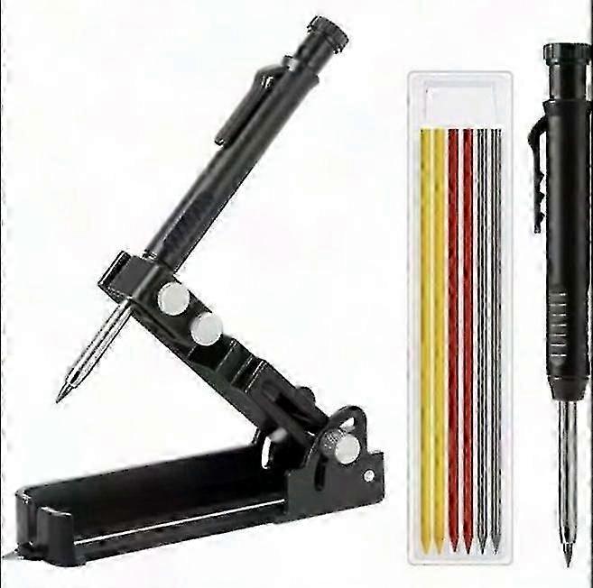 Multifunctional Scribing Tool With Deep Hole Pen - Woodworking Carpenter Pencil Gauge For Diy