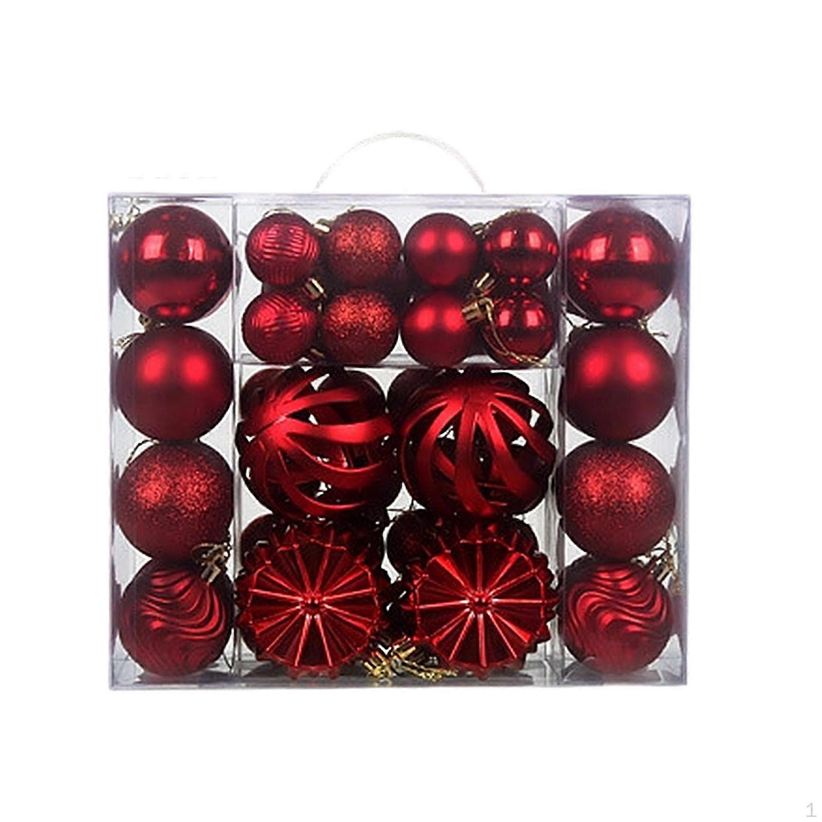 48 Teardrop Christmas Ball Ornaments Tree Decorations for Wedding