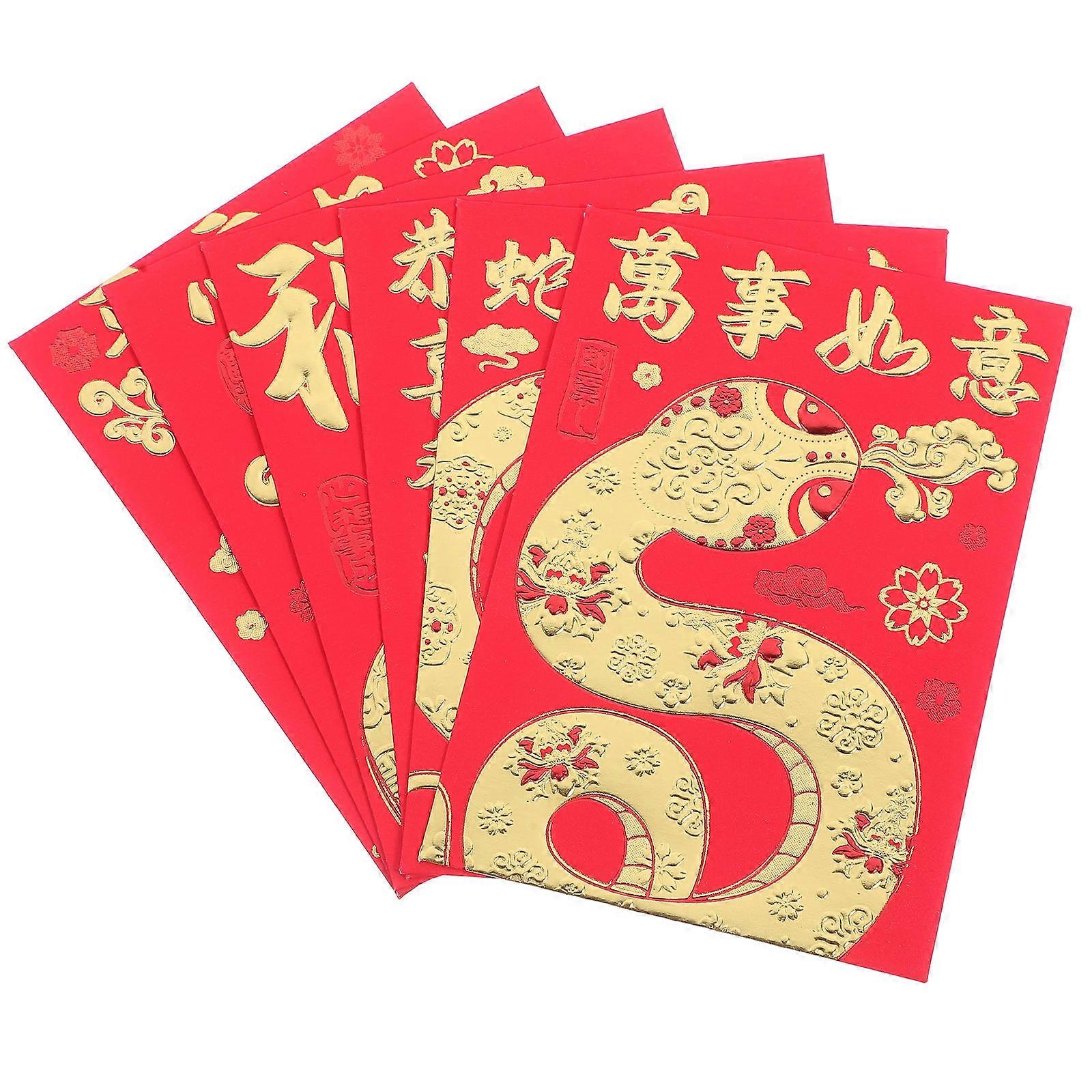 Decorative Red Packets Red Envelopes Paper Material for Wine Storage 180Pcs