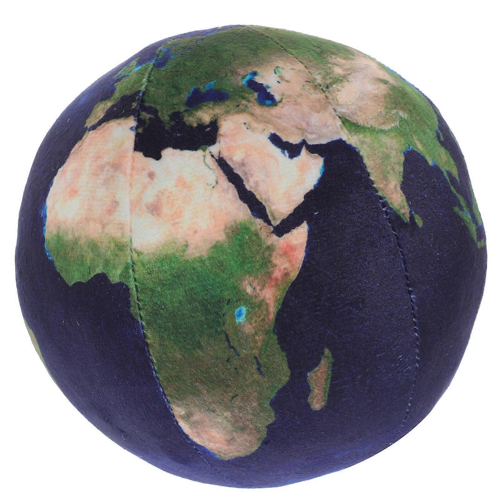 Creative Earth Throw Pillow Earth Shaped Throw Pillow Household Soft Stuffed Pillow