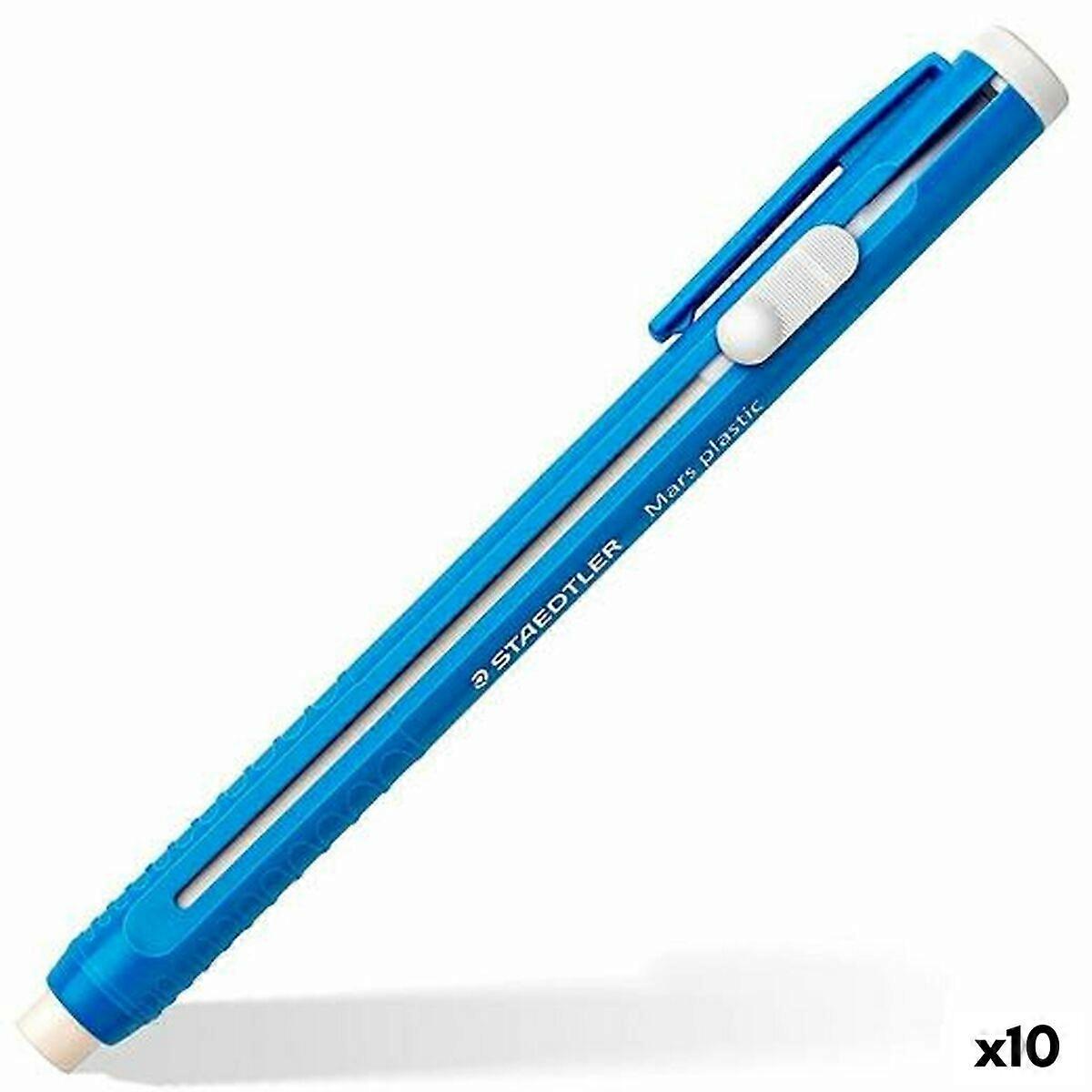 Retractable rubber Staedtler Mars Plastic Blue (10 Units)