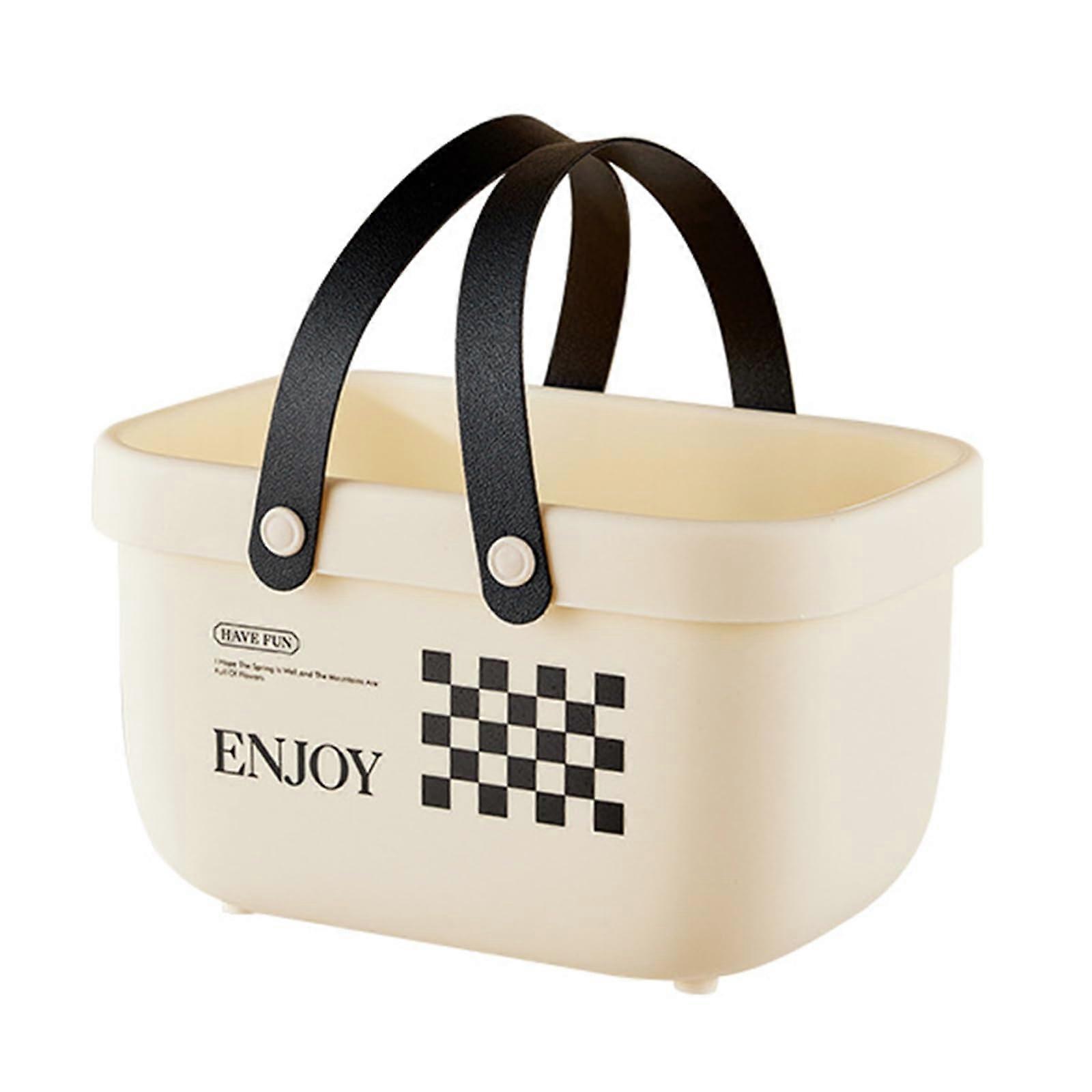 Shower Caddy RustResistant Large Capacity Bathroom Hanging Organizer with Handle PP Basket