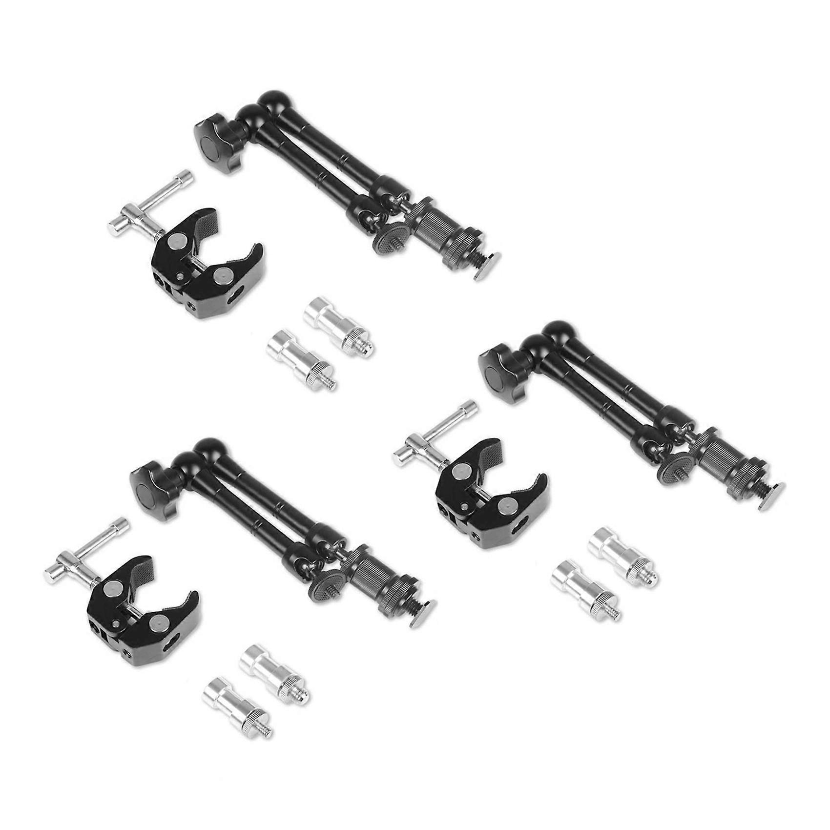 Braço mágico 3X com Super Grampo de 11 polegadas, articulado, com rosca de 1/4" e 3/8".