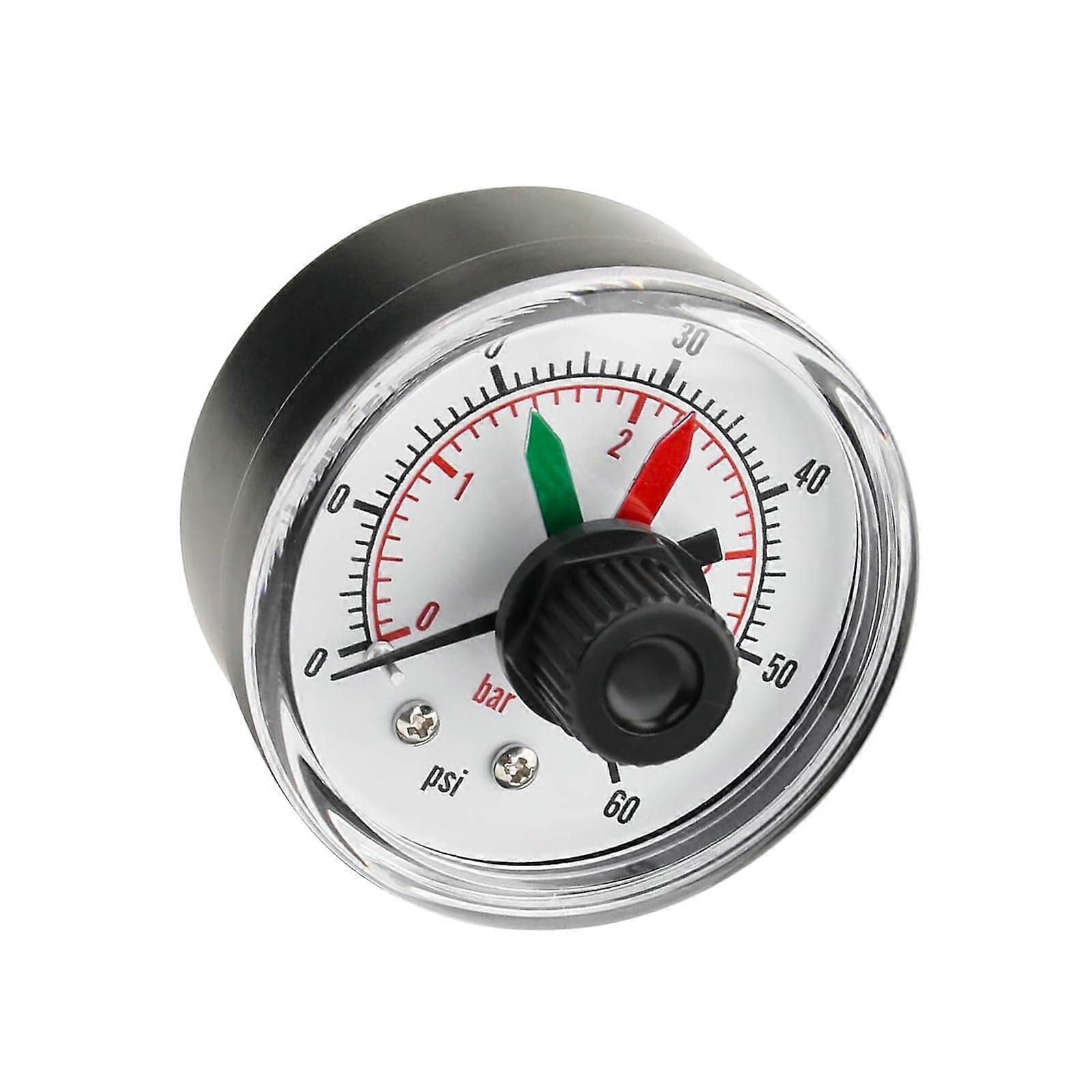 Precision Pool and Spa Pressure Gauge, Corrosion Resistant, Easy Read Dial, Adjustable Pointer