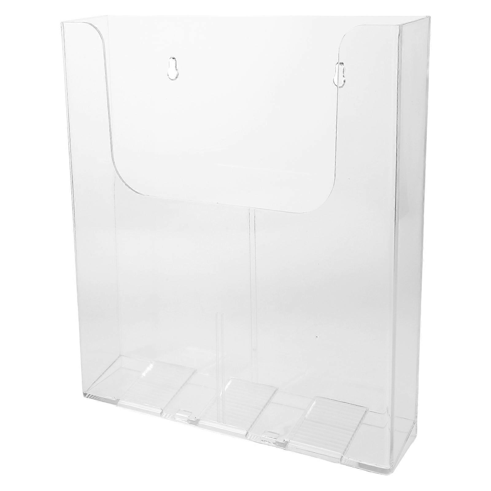 Acrylic Wall Document Holder for Home Use Clear File Organizer