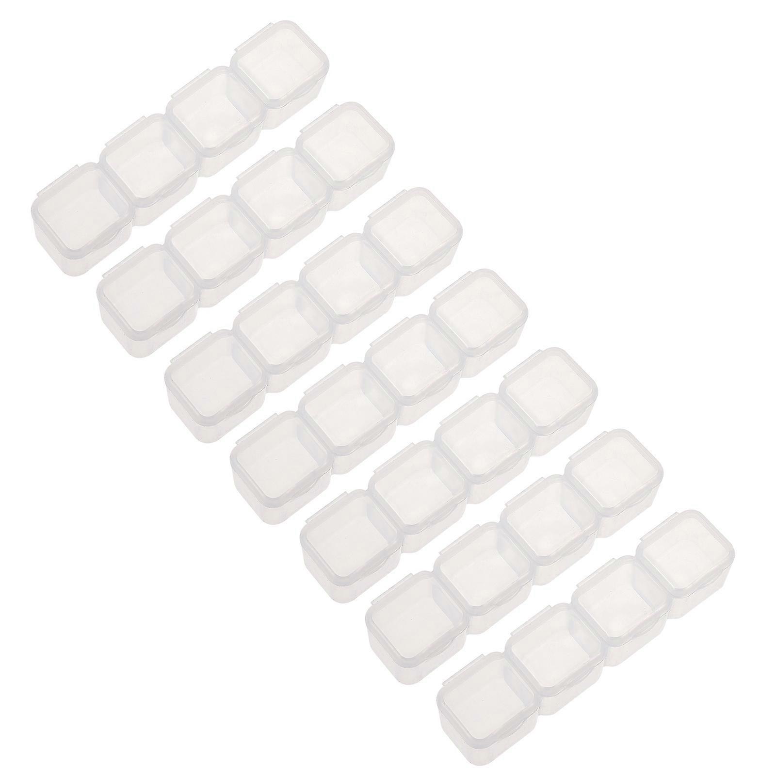 Diamond Storage Box Durable Plastic for Storage 20Pcs Sequin Glitter Boxes