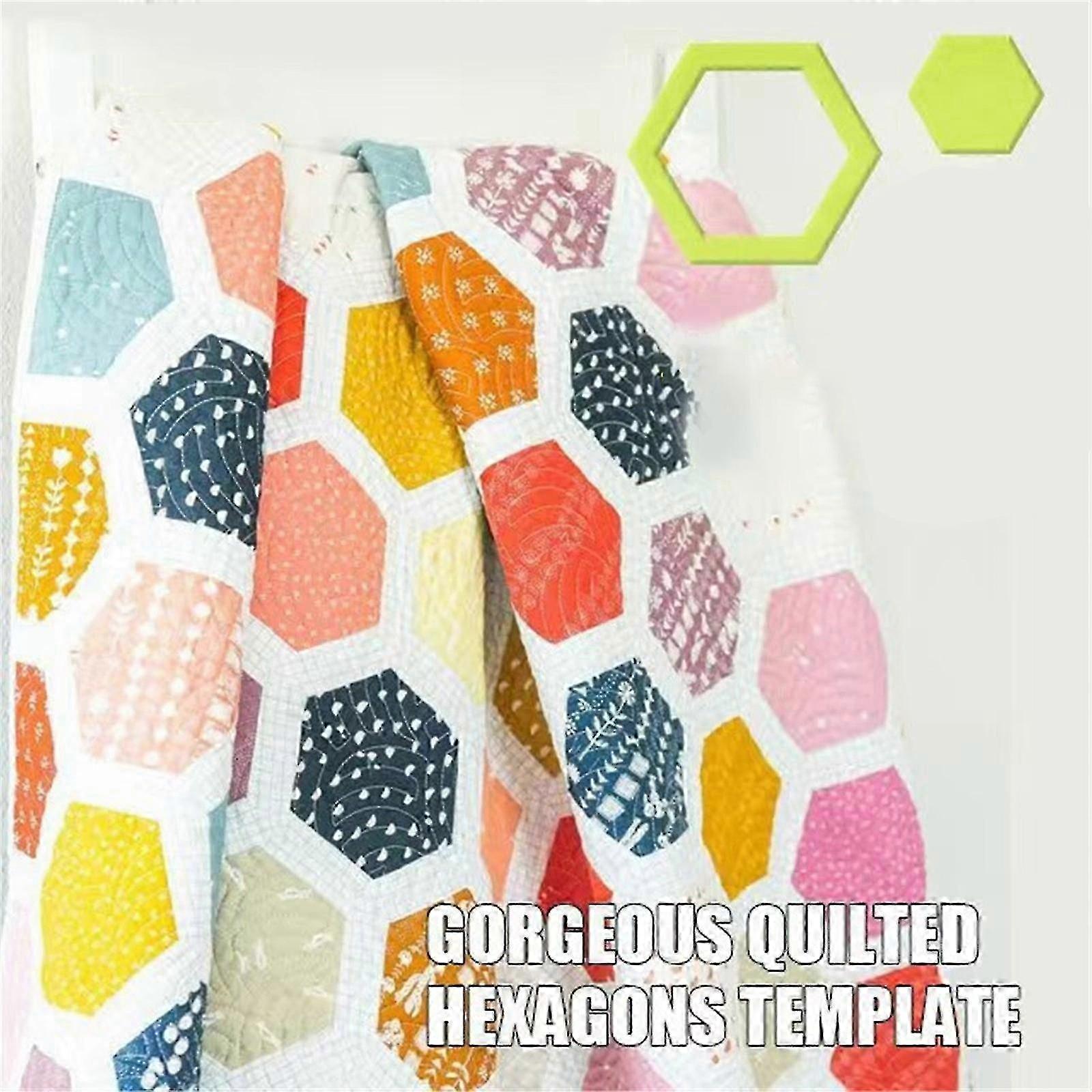 Gorgeous Hexagons Quilt Sewing Template 26s