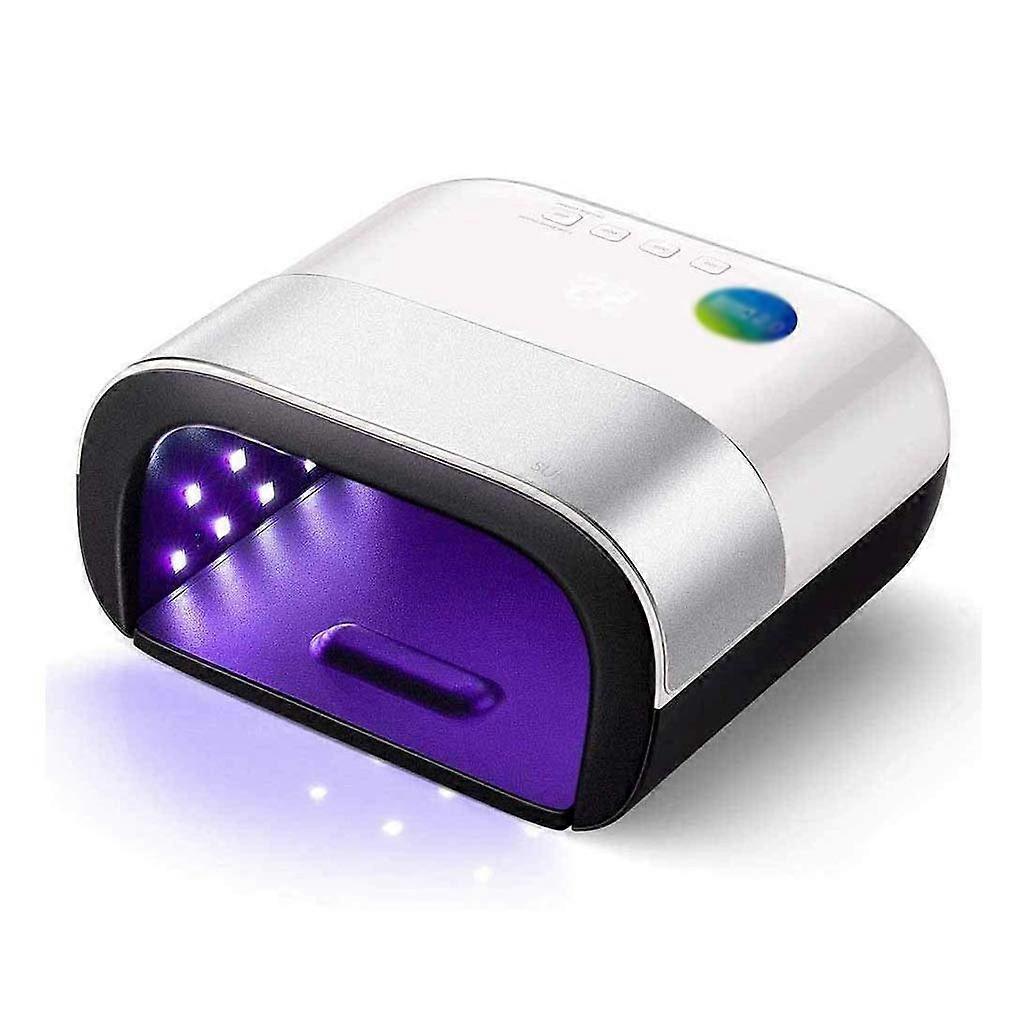 48W LED Nail Lamp with Smart Auto Sensor, Dual Wavelength Curing, Multiple Timer Modes for Gel Polish