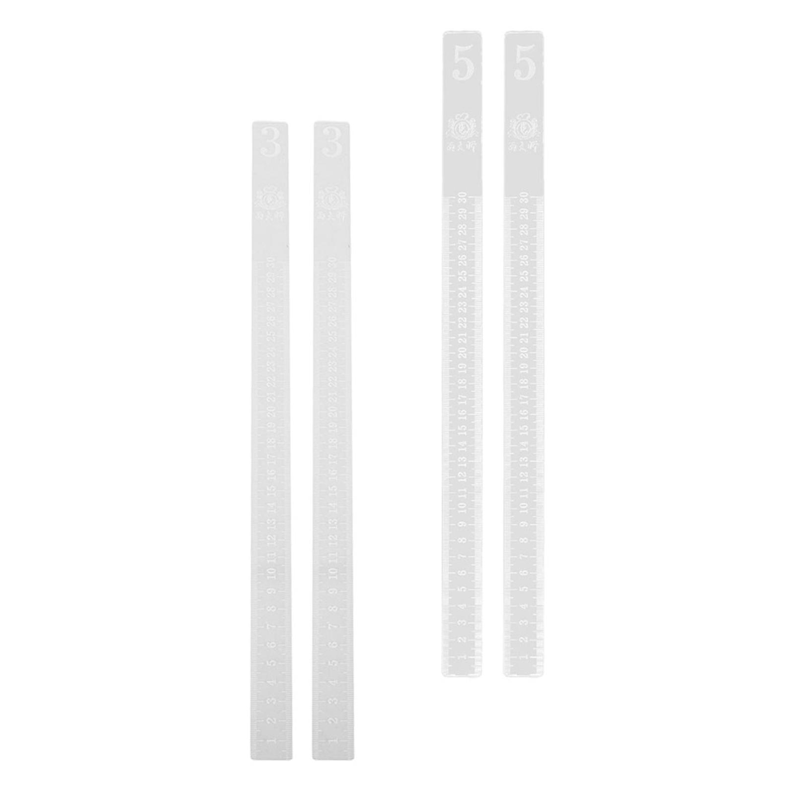 Baking Ruler Measuring Dough Strips for Baking Accessories 2Pairs