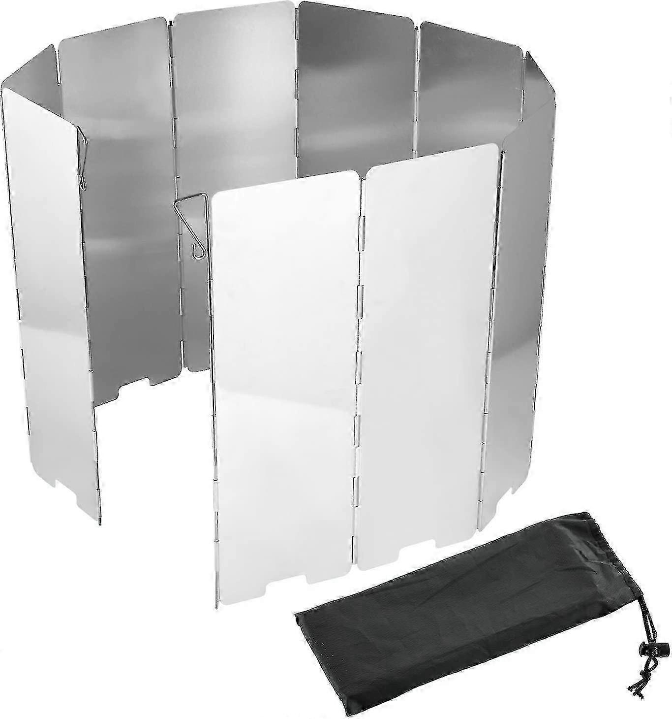 10 pieces foldable stove windscreen, camping windscreen 26-27s
